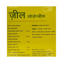 Vasu Zeal Pineapple Flavour Lozenges 60