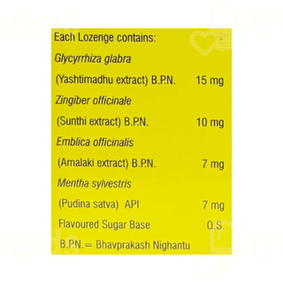 Vasu Zeal Pineapple Flavour Lozenges 60