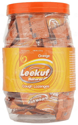Leekuf Natural Orange Flavour Lozenges 150