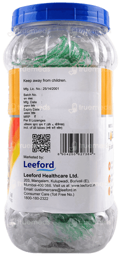 Leekuf Ginger Lemon Lozenges Jar Of 22 Leekuf Ginger Lemon Lozenges Jar Of 22