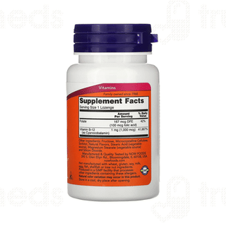 Now B 12 1000mcg Vegetarian Lozenges 100