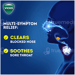 Vicks Medicated Orange Menthol Throat Lozenges 8