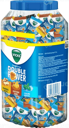 Vicks Double Power Ginger Honey Menthol Cough Drops 175+50 Free