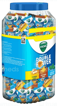 Vicks Double Power Ginger Honey Menthol Cough Drops 175+50 Free