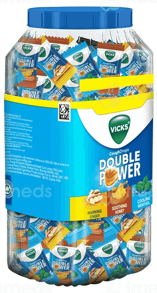 Vicks Double Power Ginger Honey Menthol Cough Drops 175+50 Free