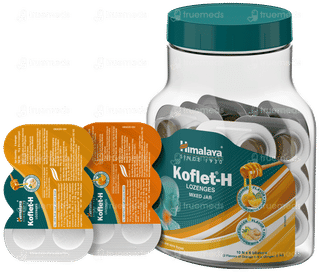 Himalaya Koflet H Orange + Ginger Flavour Mixed Jar 6 Blisters Of 10 Lozenges