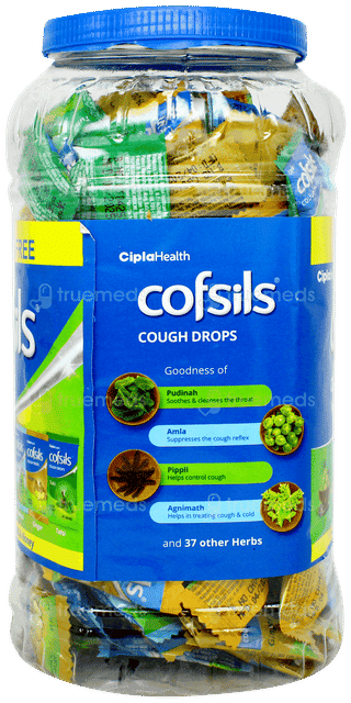 Cofsils Menthol Ginger Tulsi & Honey Cough Drops 205 + 5 Free