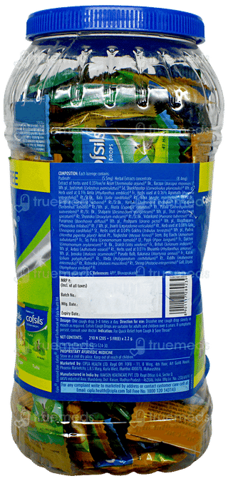 Cofsils Menthol Ginger Tulsi & Honey Cough Drops 205 + 5 Free