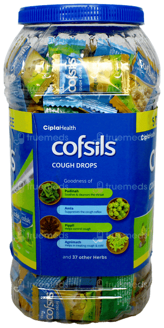 Cofsils Menthol Ginger Tulsi & Honey Cough Drops 205 + 5 Free