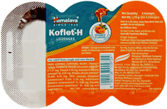 Himalaya Koflet H 6 Orange & 6 Ginger Flavor Mixed Jar Lozenges Strip 11+1 Free