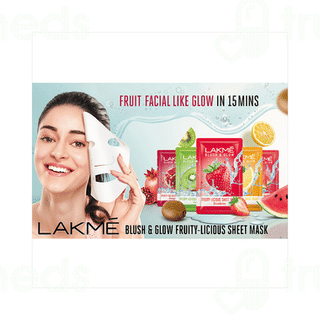 Lakme Blush And Glow Sheet Mask Strawberry Blast 25 ML