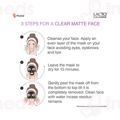 Lacto Calamine Peel Off Mask With Activated Charcoal And Vitamin E Mask 60 Gm