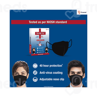 Tri Activ 6 Layer Protection N95 Protective Mask Black 1