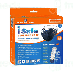 I Safe Nano Shield P95 Reusable Mask Pack Of 2