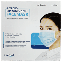 Leeford Non Woven 3 Ply Facemask 1 Leeford Non Woven 3 Ply Facemask 1