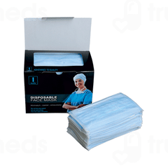 1mile Disposable 3 Ply Blue Medical Mask 100