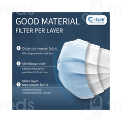 C Cure Surgical Face Mask 100