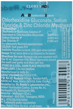 Clohex Ads Mouthwash 200Ml