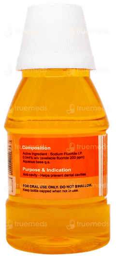 Fluoritop Tangy Orange Flavour Mouth Rinse 160ml