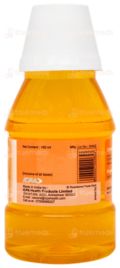 Fluoritop Tangy Orange Flavour Mouth Rinse 160ml