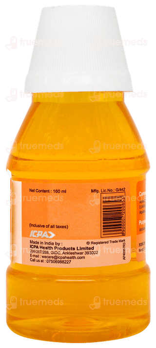 Fluoritop Tangy Orange Flavour Mouth Rinse 160ml