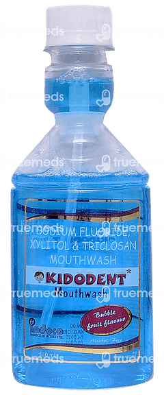 Kidodent Bubble Fruit Flavour Mouth Wash 150ml