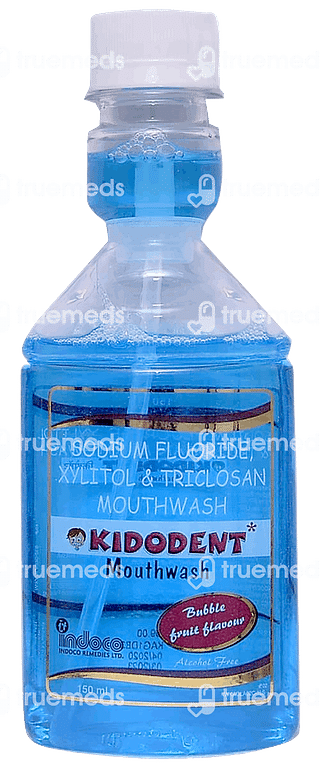 Kidodent Bubble Fruit Flavour Mouth Wash 150ml