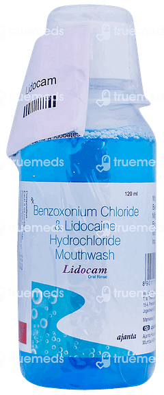 Lidocam Mouth Wash 120ml