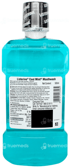 Listerine Cool Mint Mouthwash 500ml