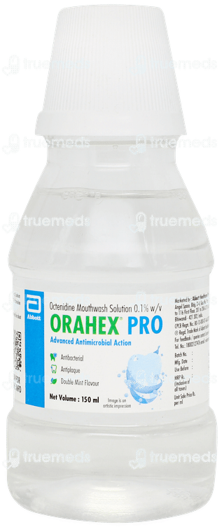 Orahex Pro Double Mint Flavour Mouthwash 150ml
