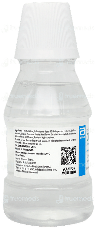 Orahex Pro Double Mint Flavour Mouthwash 150ml