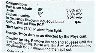 Sensodent K Mouthwash 150Ml