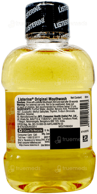 Listerine Original Mouthwash 80ml