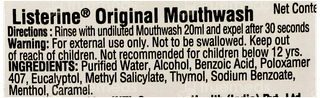 Listerine Original Mouthwash 80ml