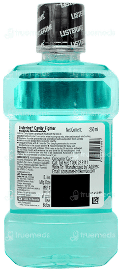 Listerine Cavity Fighter Mouthwash 250ml