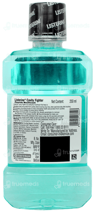 Listerine Cavity Fighter Mouthwash 250ml
