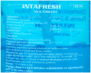 Intafresh Mouthwash 150Ml