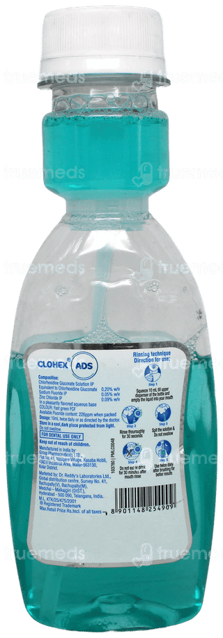 Clohex Ads Mouthwash 80Ml