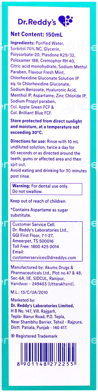 Clohex Heal Mint Flavour Sugar Free Intensive Gum Care 150ml