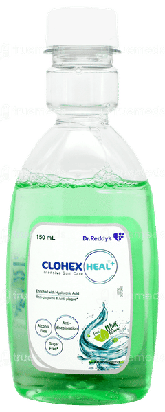 Clohex Heal Mint Flavour Sugar Free Intensive Gum Care 150ml Clohex Heal Mint Flavour Sugar Free Intensive Gum Care 150ml