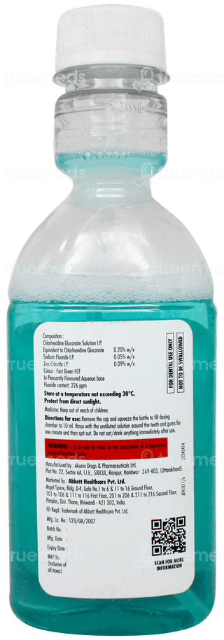 Orahex Dg Spearmint Flavour Sugar Free Oral Rinse 150ml