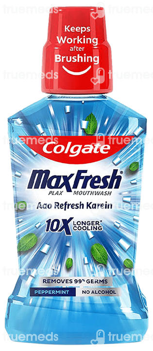 Colgate Maxfresh Plax Peppermint Flavour Mouth Wash 500 ML