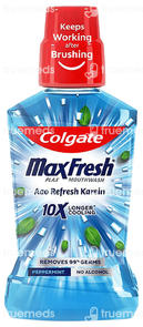Colgate Maxfresh Plax Peppermint Flavour Mouth Wash 500 ML
