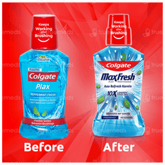 Colgate Maxfresh Plax Peppermint Mouthwash 500ml