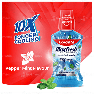 Colgate Maxfresh Plax Peppermint Flavour Mouth Wash 500ml