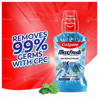 Colgate Maxfresh Plax Peppermint Flavour Mouth Wash 500ml