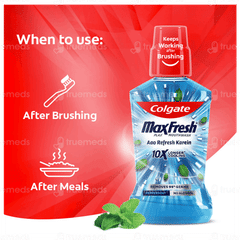 Colgate Maxfresh Plax Peppermint Mouthwash 500ml