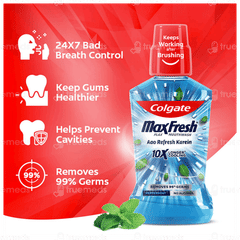 Colgate Maxfresh Plax Peppermint Mouthwash 500ml