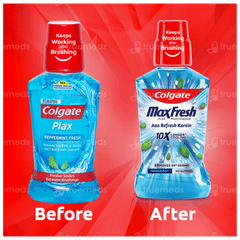 Colgate Maxfresh Plax Peppermint Mouthwash 250ml