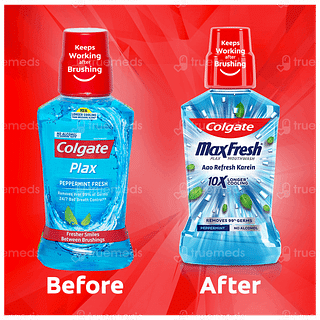 Colgate Maxfresh Plax Peppermint Mouthwash 250ml